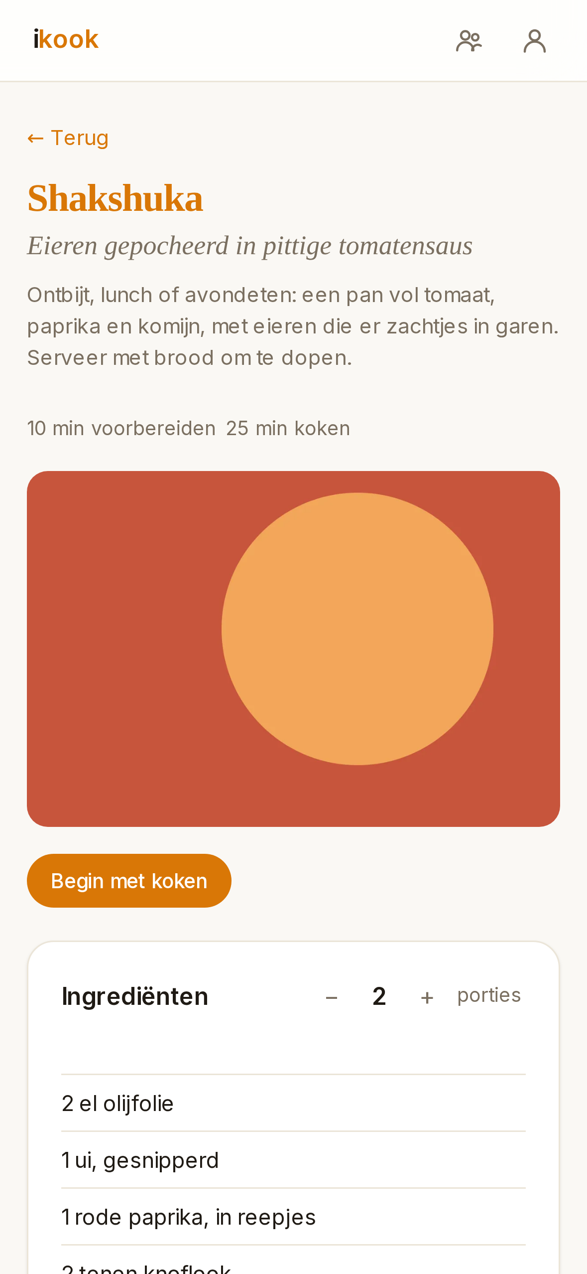 ikook op een iPhone: een recept met ingrediënten en bereiding